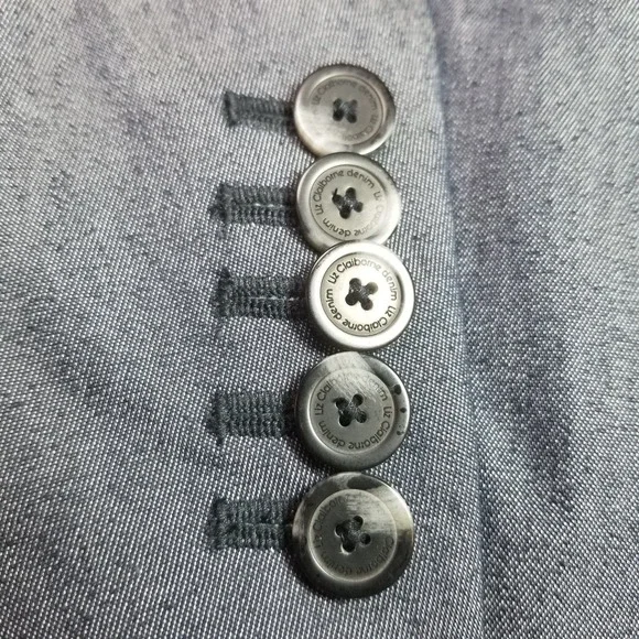 NWT Liz Claiborne Denim Jacket 3 Button Front Women Career 22W Stretch - Picture 12 of 13